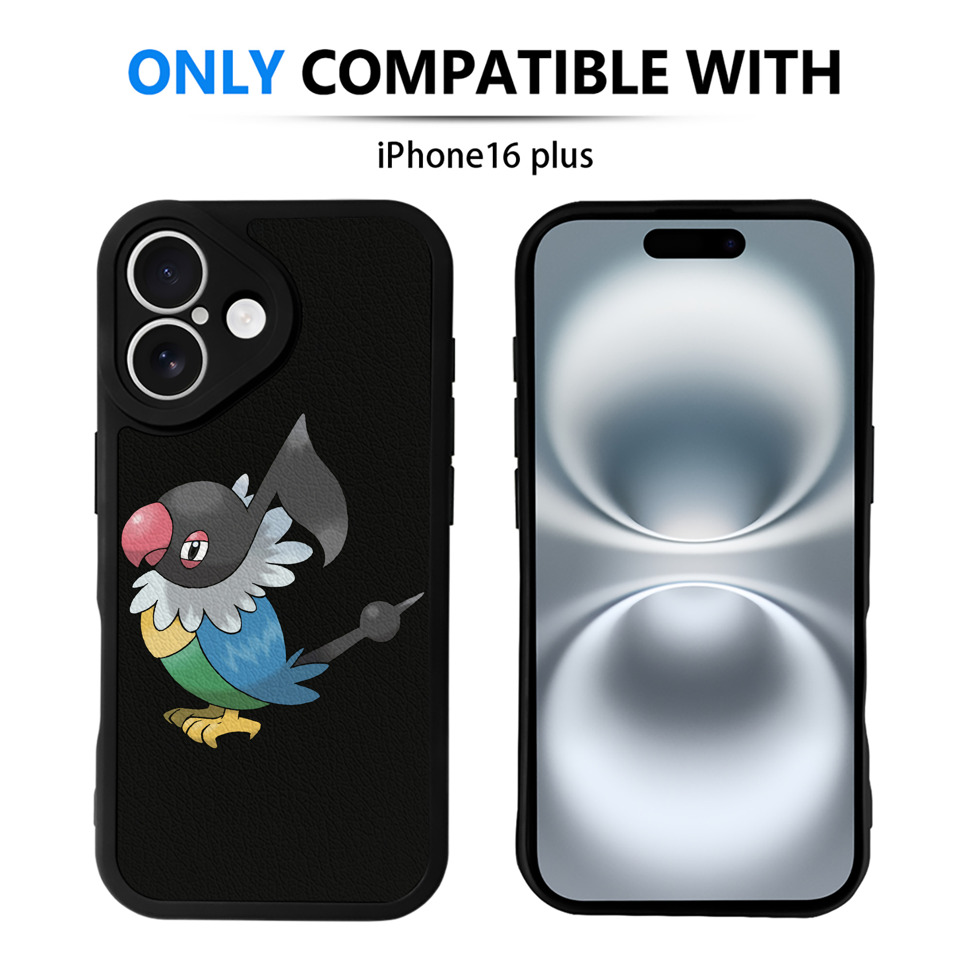 （画像用） ポケットモンスター Pokémon 【iPhone 16シリーズ対応】シリコンスマホケース（レザー調） 材質：シリコン